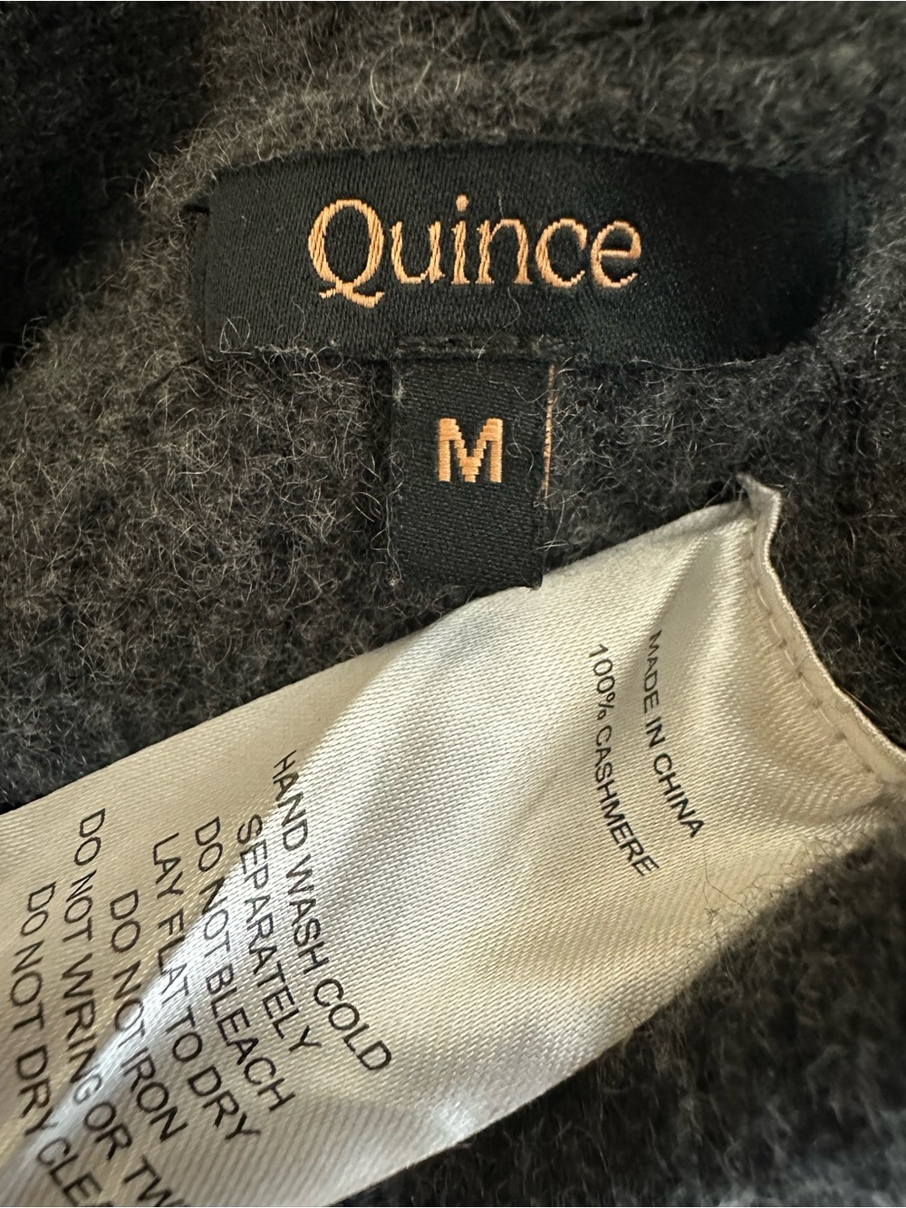 Charcoal Cashmere Cardigan - Picture 6 of 6